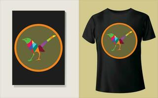 Multiple color Tee shirt design vector