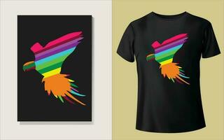 Multiple color Tee shirt design vector