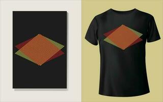 Multiple color Tee shirt design vector