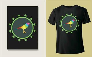 Multiple color Tee shirt design vector