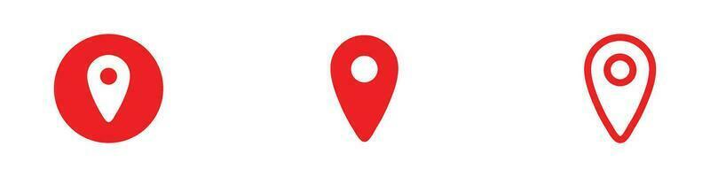 Simple Pin icon vector. Location icon symbol isolated vector