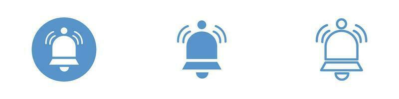 Notification bell icon.New message notification icon. Ringing bell and notification for clock and smartphone, alarm alert. vector