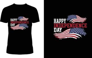 happy Independence Day USA T shirt design vector