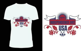 happy Independence Day USA T shirt design vector