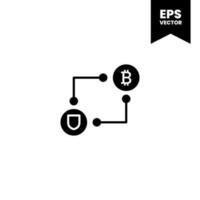 Bitcoin icon payment symbol sign. Cryptocurrency logos. simple vector. vector