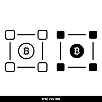 Bitcoin icon payment symbol sign. Cryptocurrency logos. simple vector. vector