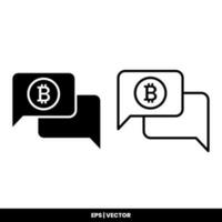 Bitcoin icon payment symbol sign. Cryptocurrency logos. simple vector. vector