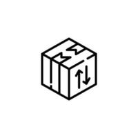cardboard box icon simple design for all project vector