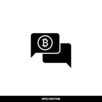 Bitcoin icon payment symbol sign. Cryptocurrency logos. simple vector. vector