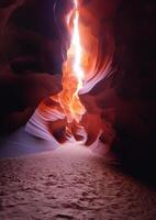 Antelope canyon, Arizona, Utah, United states of America, generative ai. photo