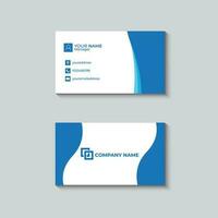 vector modern creative and minimal business card, corporate clean business card