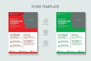 corporate modern and clean flyer design, business flyer template vector