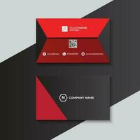 modern and clean simple business card design vector