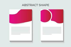 abstract shape design for flyer, brochure, banner and social media post. colorful geometric shape design. vector