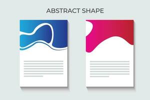 resumen forma diseño para volantes, folleto, bandera y social medios de comunicación correo. vistoso geométrico forma diseño. vector