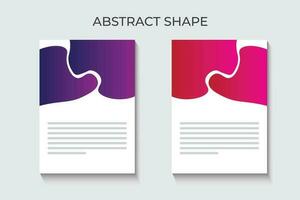 resumen forma diseño para volantes, folleto, bandera y social medios de comunicación correo. vistoso geométrico forma diseño. vector