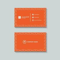 modern and clean simple business card design vector