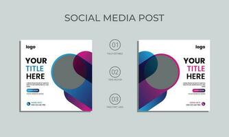 modern social media post design. vector social media post template. abstract shape poster design