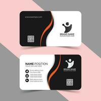 Modern business card layout vector