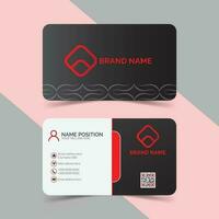 modern corporate business card template design vector