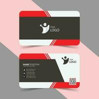 Modern elegant business card template design. vector