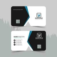 moderno y limpiar negocio tarjeta diseño vector