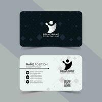 diseño de tarjeta de visita simple vector