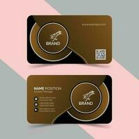 Luxury business card and background vector