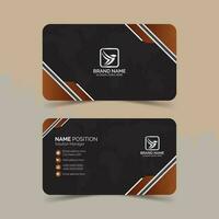 Luxury business card template design vector