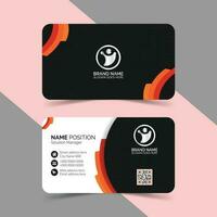 Elegant business card template design vector