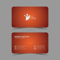 Corporate business card template design vector