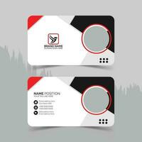 Modern and clean business card design vector