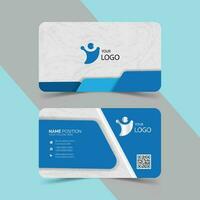 Corporate business card and background vector