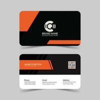 simple business card layout vector