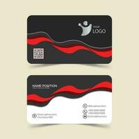 Modern elegant business card template design. vector