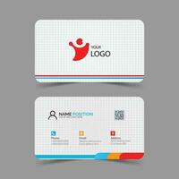 simple business card layout vector