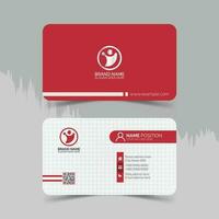 modern corporate business card template design and mockup vector