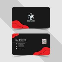 Dark Business Card Layout vector