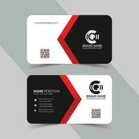 Creative business card, modern shape business card for corporate identity with mockup and background vector