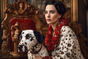 Photo portrait of a fashion women
