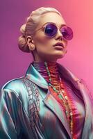 Photo portrait of a fashion women