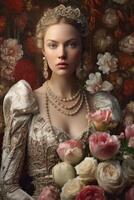 Photo portrait of a fashion women