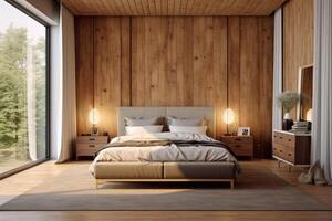 Photo of a elegant and modern bedroom