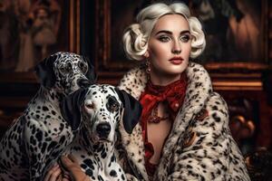 Photo portrait of a fashion women