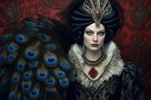Photo portrait of a fashion women