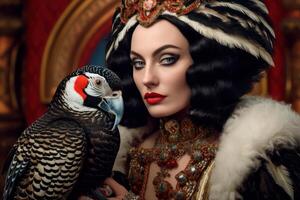Photo portrait of a fashion women