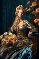 Photo portrait of a fashion women