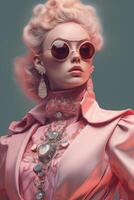Photo portrait of a fashion women