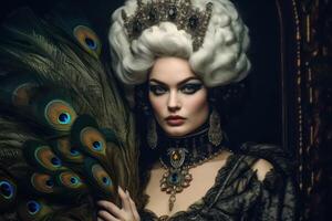 Photo portrait of a fashion women
