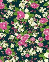Lovely print for decoration of textiles and design. Flower background. Art drawing for surface. Tenderness decor. vector
